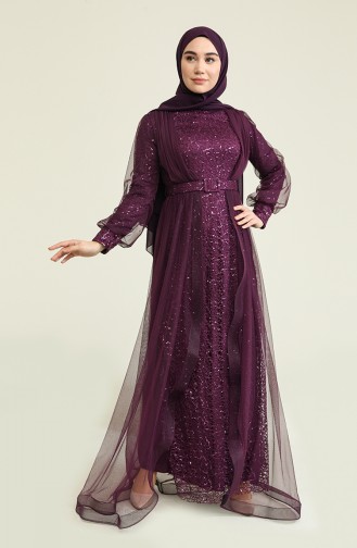 Habillé Hijab Plum 5629-04