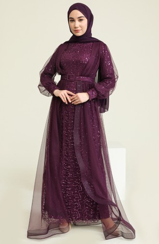 Habillé Hijab Plum 5629-04