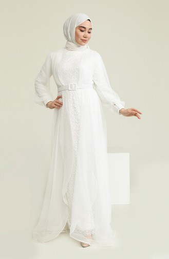 Robe de Soirée 5629-06 Blanc 5629-06