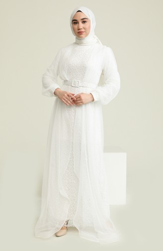 Robe de Soirée 5629-06 Blanc 5629-06