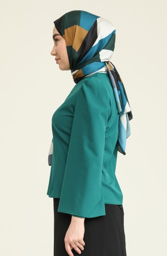 Emerald Green Blouse 0028-01