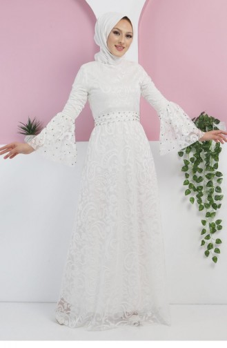 Robe Hijab Blanc 13302.Beyaz