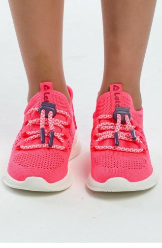 Çocuk Spor Ayakkabı Kız Erkek Hafif Triko 2103Kıds Fuşya