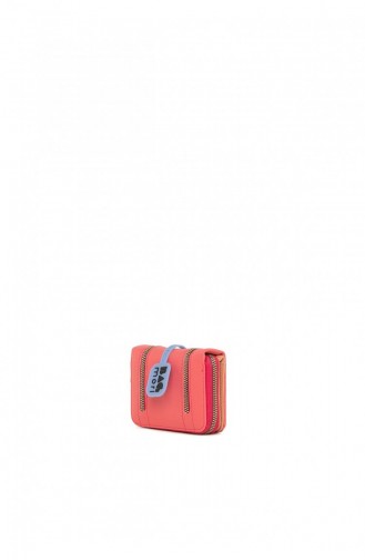 Bagmori Çift Fermuar Detaylı Mini Cüzdan M000006687 Pembe