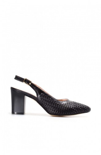 Black High-Heel Shoes 064ZA360.Siyah