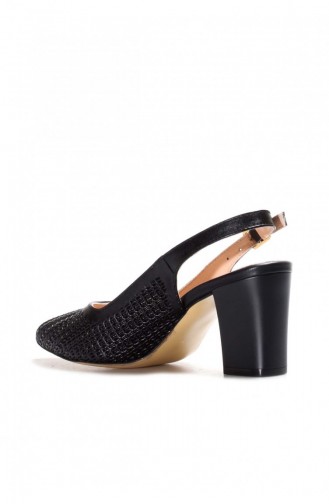 Black High-Heel Shoes 064ZA360.Siyah