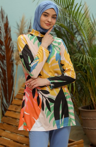Maillot de Bain Hijab Bleu 1935