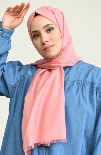 İpekli Vual Şal 147826-01 Pudra