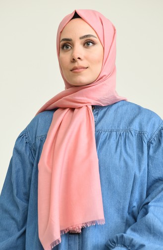İpekli Vual Şal 147826-01 Pudra