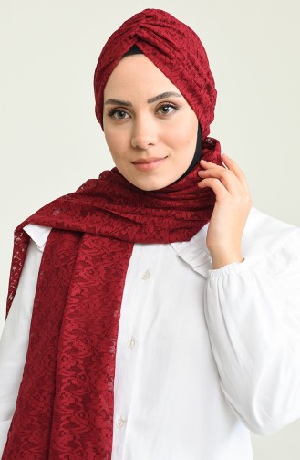 Claret Red Shawl 1184-02