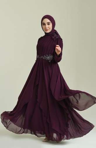 Habillé Hijab Plum 52807-05