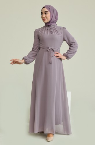 Lila Hijab-Abendkleider 5674-02