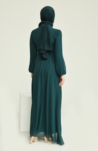 Habillé Hijab Vert emeraude 5674-06