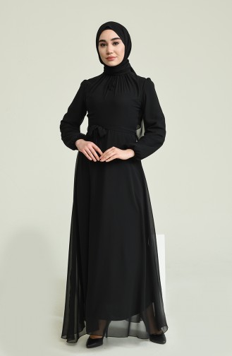 Black İslamitische Avondjurk 5674-09