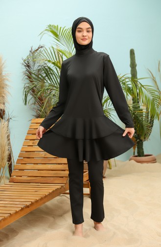 Black Swimsuit Hijab 2215-01