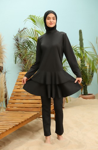 Black Modest Swimwear 2215-01