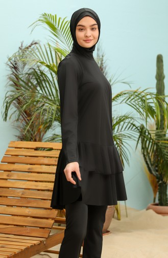 Black Swimsuit Hijab 2215-01