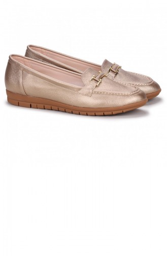 Goldfarbig Damen Ballerinas 21YBABAYK000033_AL