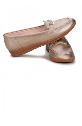 Goldfarbig Damen Ballerinas 21YBABAYK000033_AL