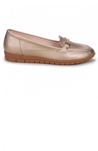 Goldfarbig Damen Ballerinas 21YBABAYK000033_AL