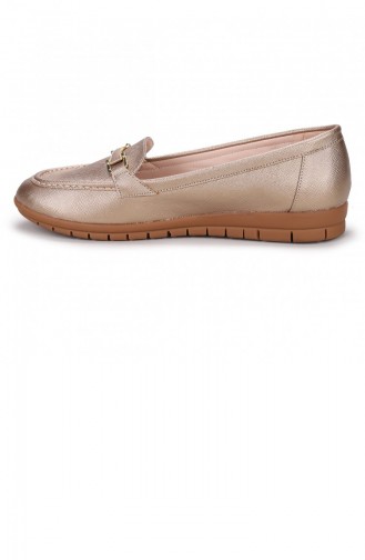 Goldfarbig Damen Ballerinas 21YBABAYK000033_AL