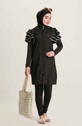 Maillot de Bain Hijab Noir 22423-01