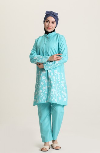 Turquoise Swimsuit Hijab 2892.Turkuaz