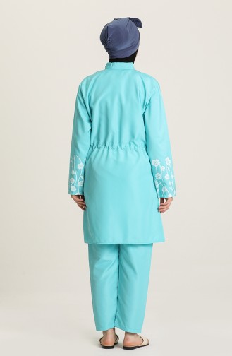 Turquoise Swimsuit Hijab 2892.Turkuaz