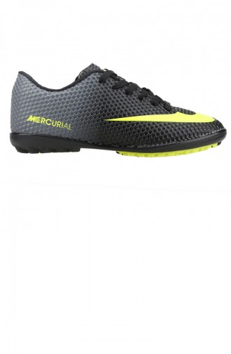 Walked 401 Hg Halısaha Erkek Çocuk Futbol Spor Ayakkabı Siyah Sarı