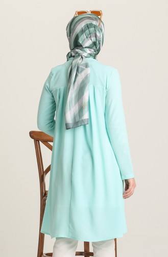 Minahill Pileli Tunik 228404-03 Mint Yeşili