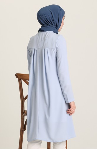 Minahill Pileli Tunik 228404-05 Mavi