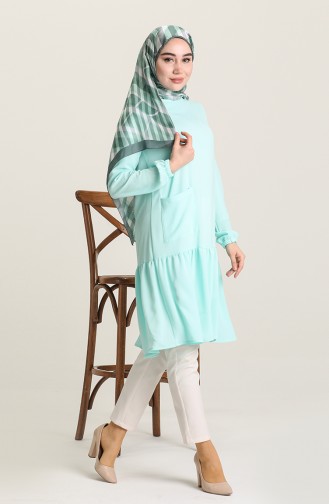 Minahill Cepli Tunik 228405-01 Mint Yeşili