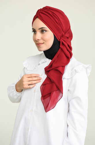 Claret red Ready to wear Turban 0049-7