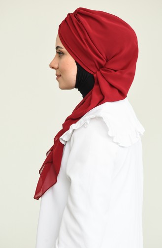 Claret red Ready to wear Turban 0049-7