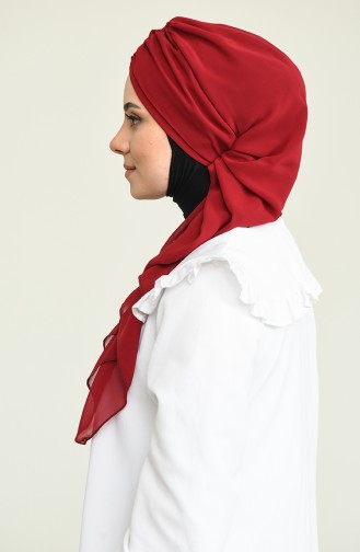 TURBAN PRET MOUSSELİNE MİHRACE-BORDEAUX HT0049-7 0049-7