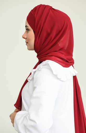 Çapraz Bone Şal 0017-13 Bordo