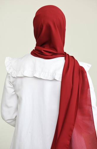 4 Draped Crepe Shawl 0024-11 Claret Red 0024-11