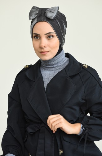 Bonnet Velours avec Noeud 0025-14 Fumé 0025-14