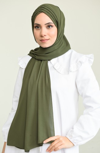 4 Draped Crepe Shawl 0024-03 Khaki 0024-03