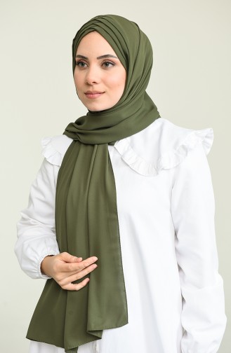 4 Draped Crepe Shawl 0024-03 Khaki 0024-03