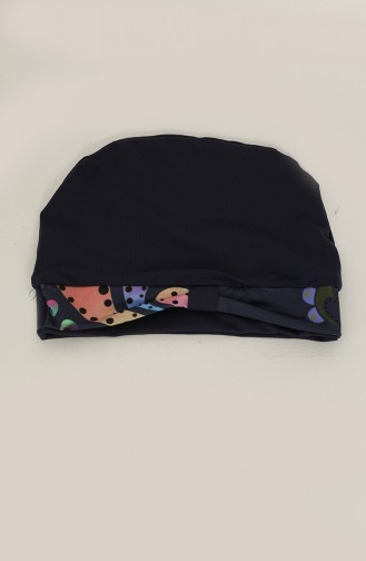 Dunkelblau Hijab Badeanzug 2916.Lacivert
