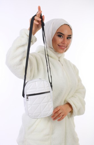 White Shoulder Bags 57-03