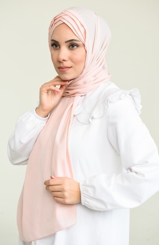 4 Draped Crepe Shawl 0024-01 Salmon 0024-01