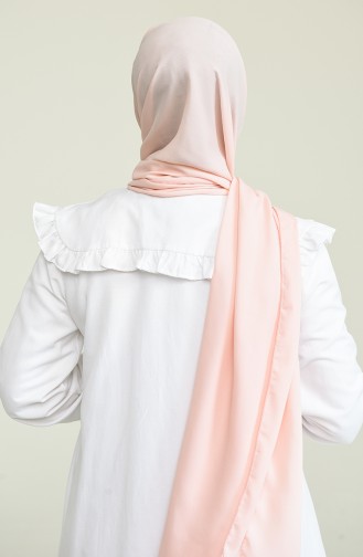 4 Draped Crepe Shawl 0024-01 Salmon 0024-01