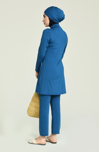 Oil Blue Swimsuit Hijab 1003-01