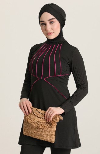 Black Swimsuit Hijab 1003-02