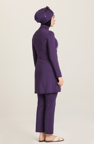 Purple Swimsuit Hijab 1003-03