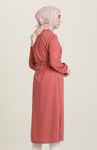 Beli Bağcıklı Tunik 2201-04 Gül Kurusu