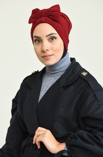 بونية بتصميم متقاطع مخصص للارتداء على الجهتين 0023 -13 لون كرزي 0023-13