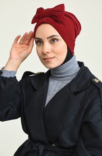 بونية بتصميم متقاطع مخصص للارتداء على الجهتين 0023 -13 لون كرزي 0023-13